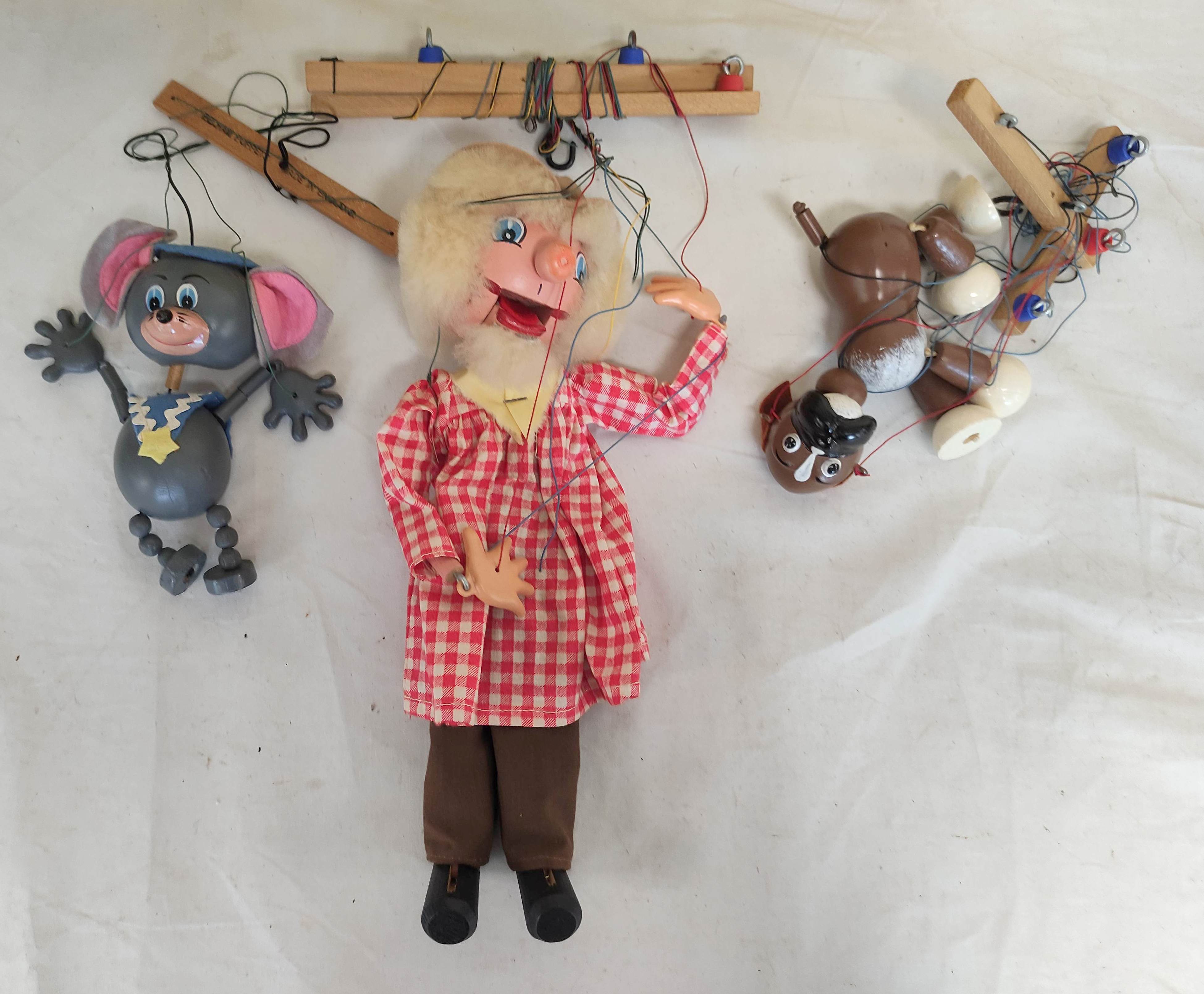 Collection of vintage boxed Pelham puppets including A9 Mouse, SM Farmer, SL3 Fairy, SL10 Wicked - Image 4 of 6