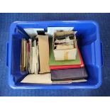 Large collection of postage stamps, postcards and correspondence. To include three empty folders.