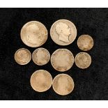 United Kingdom- collection of .925 silver coins ranging from William III- William IV to include