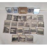 Large collection of Victorian & early 20th century glass photographic slides mostly by G.W.W (