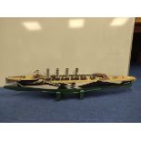 Large model boat, 150cm long