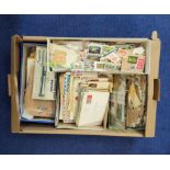 Huge collection of world postage stamps and correspondence.