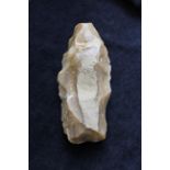Neolithic- Huge French flint core of amber coloured flint a byproduct of tool manufacturing, with