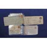 Collection of Victorian and later correspondence some letters with Penny Violet and half penny