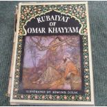 DULAC EDMUND (Illus).  Rubaiyat of Omar Khayyam. Col. plates. Quarto. Orig. dec. cloth in slip case.