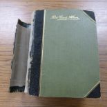 POSTCARDS.  Old album (poor binding) of 300 plus vintage postcards, much UK topographical, some