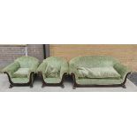 Antique Victorian three piece sofa suite