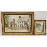 CHARLES W. BERRY R.I. Sark Cottages. Watercolour over pencil. 37cm x 54cm. Signed and inscribed '