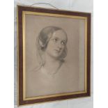 AFTER GEORGE RICHMOND. Tinted lithograph of Mary Parke, mother of the 9th Earl of Carlisle.