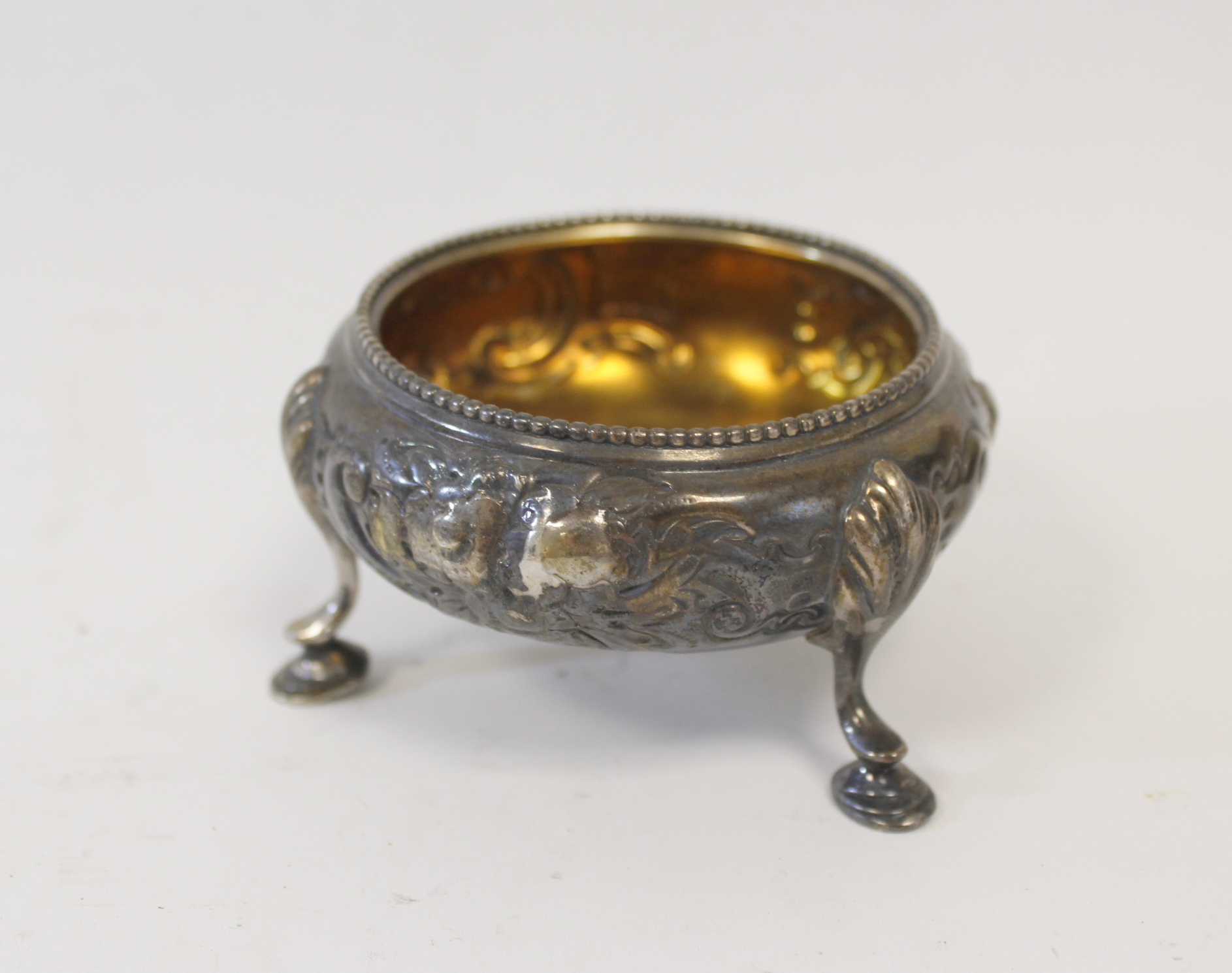 Embossed silver circular salt, 1863, eight other condiments and various other items, some e.p. - Image 2 of 5