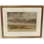 R W INCHBOLD Mountainous Landscape. Watercolour. 32cm x 47cm. Signed.