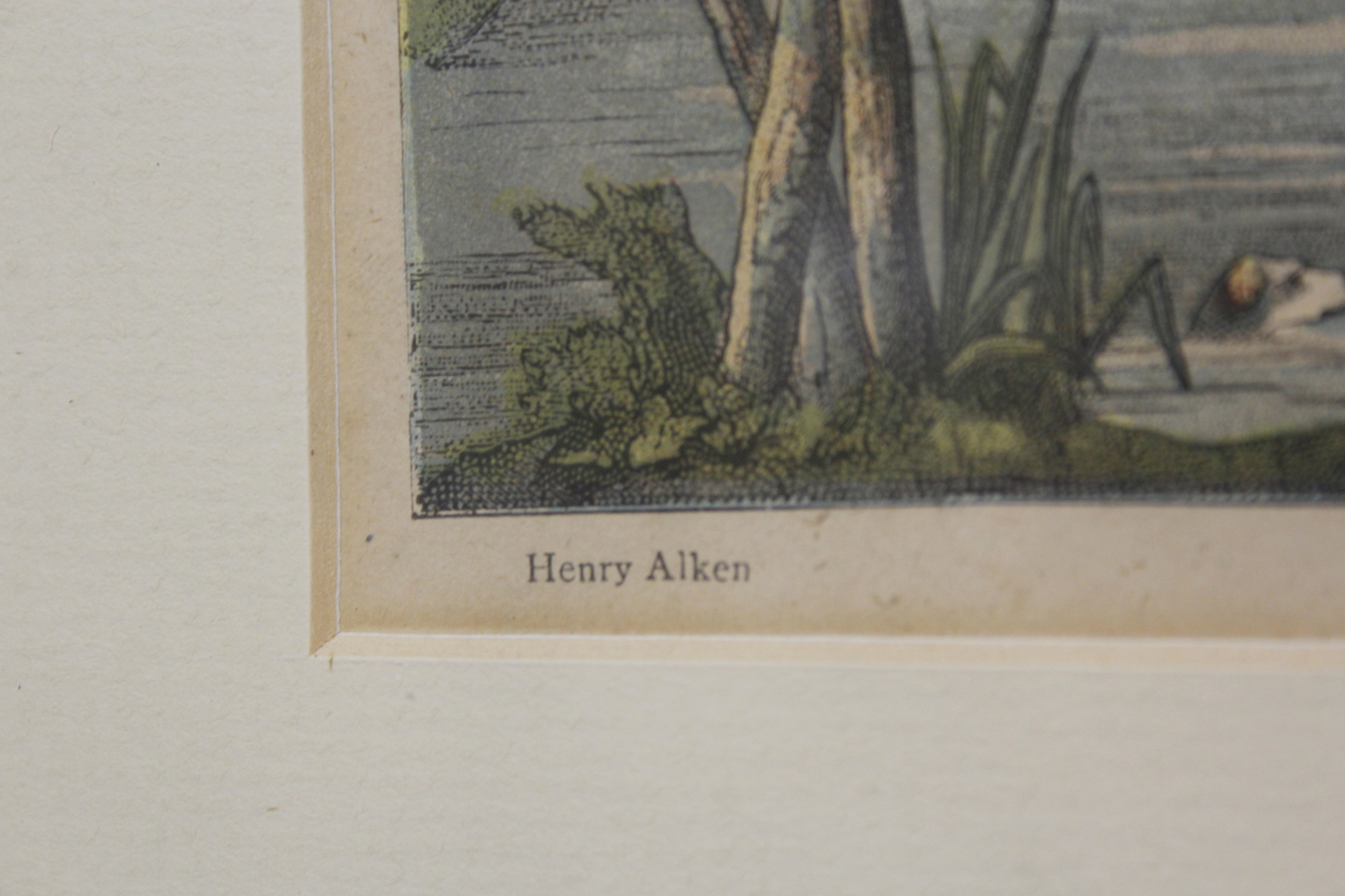 After Henry Alken - a set of three colour engravings of hunting scenes ; 'The Meet', 'Full Cry' - Image 10 of 10