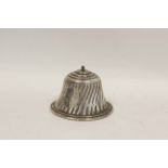Victorian silver table bell, spirally fluted by Charles Boyton 1885, handle missing, 2 1/2oz / 88g.