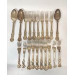 Collection of mostly single struck Kings and other silver, various dates and makers, comprising;