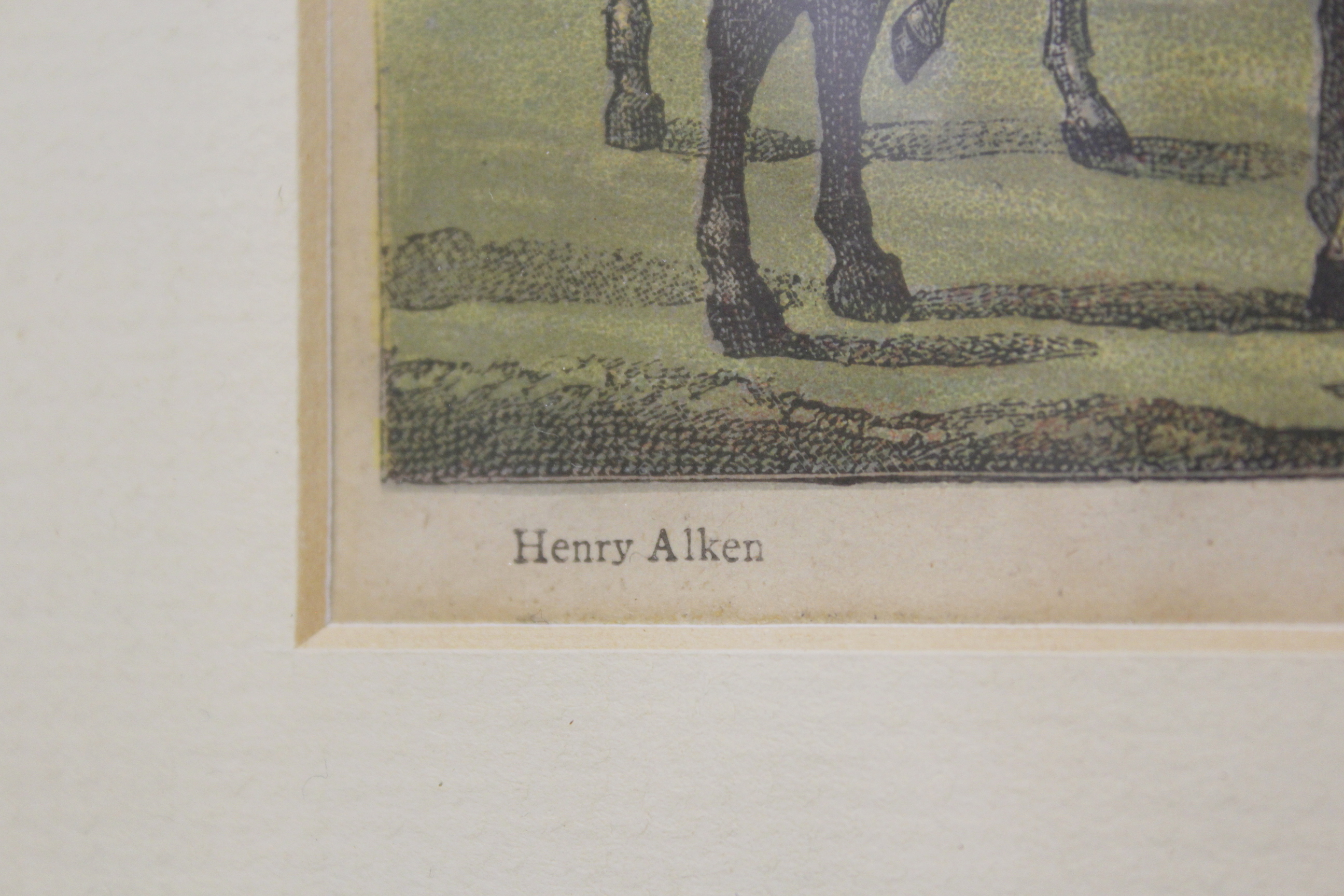 After Henry Alken - a set of three colour engravings of hunting scenes ; 'The Meet', 'Full Cry' - Image 4 of 10