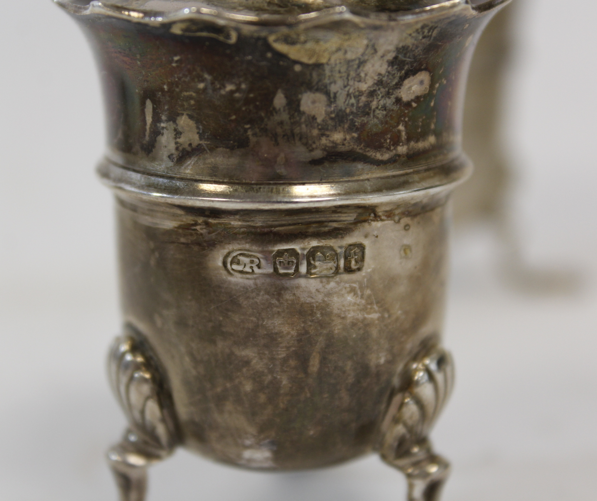 Embossed silver circular salt, 1863, eight other condiments and various other items, some e.p. - Image 5 of 5