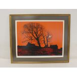 Charles Oakley (1925 -2008) - An artist's proof colour print, 'Ashholme Common, Haltwhistle,