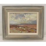 WILLIAM B. DEALTRY (BRITISH 1915-2007) Moorland Landscape. Oil on board. 23cm x 31cm. Signed.