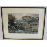 ALFRED HEATON COOPER (1865-1929). Sunny Bank near Coniston.  Watercolour. 36cm x 53cm. Signed.