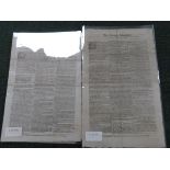 The General Advertiser.  Issues of this newspaper for 2nd May & 30th May, 1752.  (2).