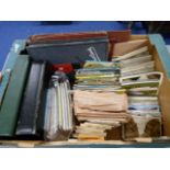 POSTCARDS.  Large carton of old postcards, loose & in several albums, topographical, humorous,