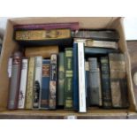 Various.  A carton of various vols. incl. Folio Society in slip cases.
