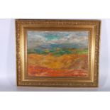 SIR WILLIAM MACTAGGART PRSA RA FRSE RSW (Scottish 1903-1981) *ARR*,  Abstract landscape,  signed oil