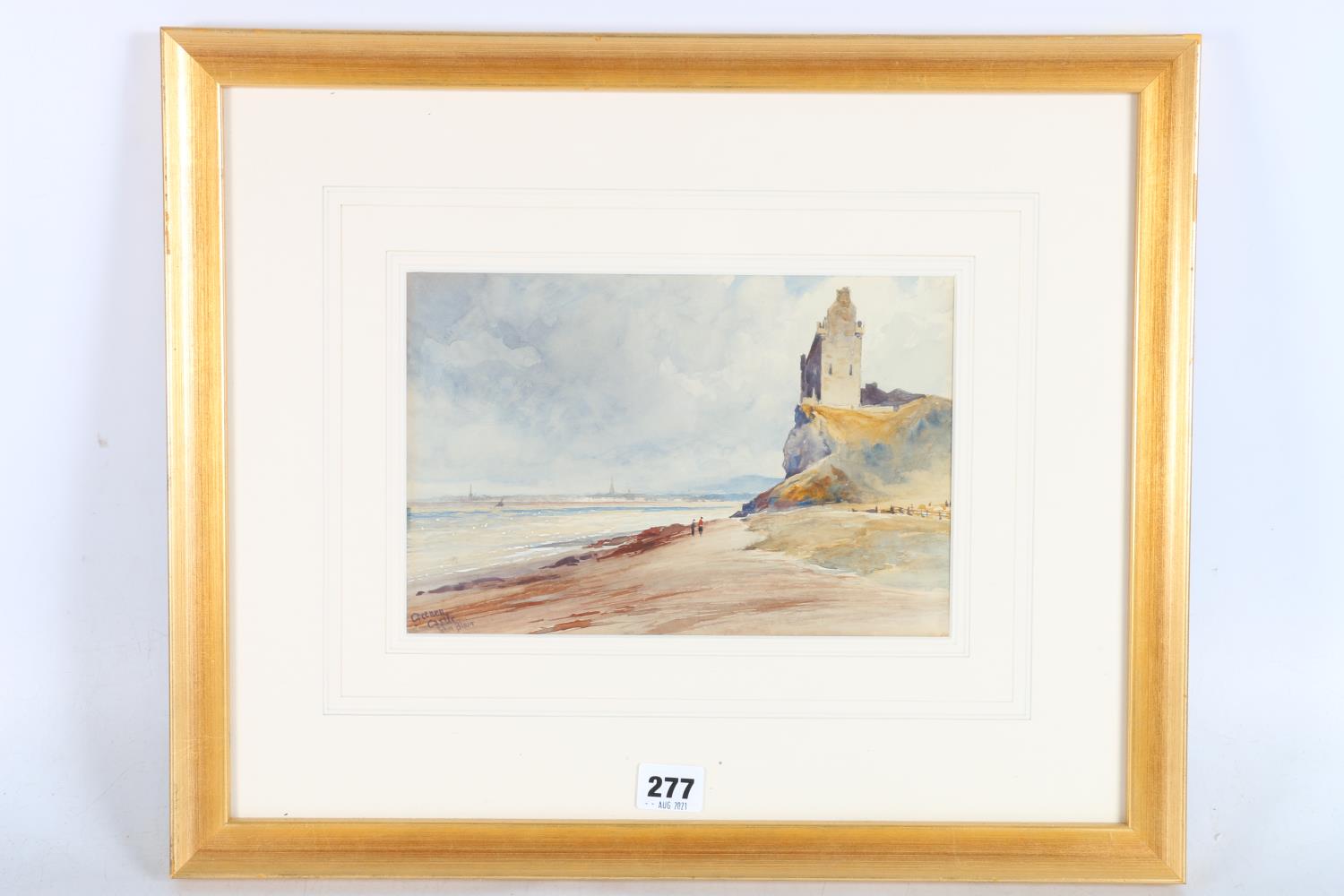 JOHN BLAIR (1850-1934),  Greenen Castle,  Signed watercolour, 17cm x 25cm