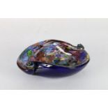 Murano "Tutti Frutti" style art glass dish, possibly from Arte Vetraria Muranese (AveM), 24cm wide