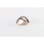 Georg Jensen Ltd 925 Stirling silver ring of modernist design, possibly by Nanna Ditzel, stamped "