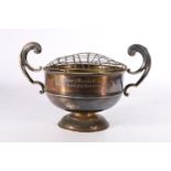 Antique silver rose bowl "Canmore Tennis Club Ladies Singles Championship", makers mark rubbed,