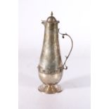 Victorian silver ewer with engraved and relief star design having presentation inscription "SIR