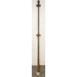 Antique cast metal washing line pole 225cm tall