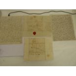 McNAB FRANCIS. Australia. 6 detailed manuscript letters, each a folded folio sheet "ship letter"