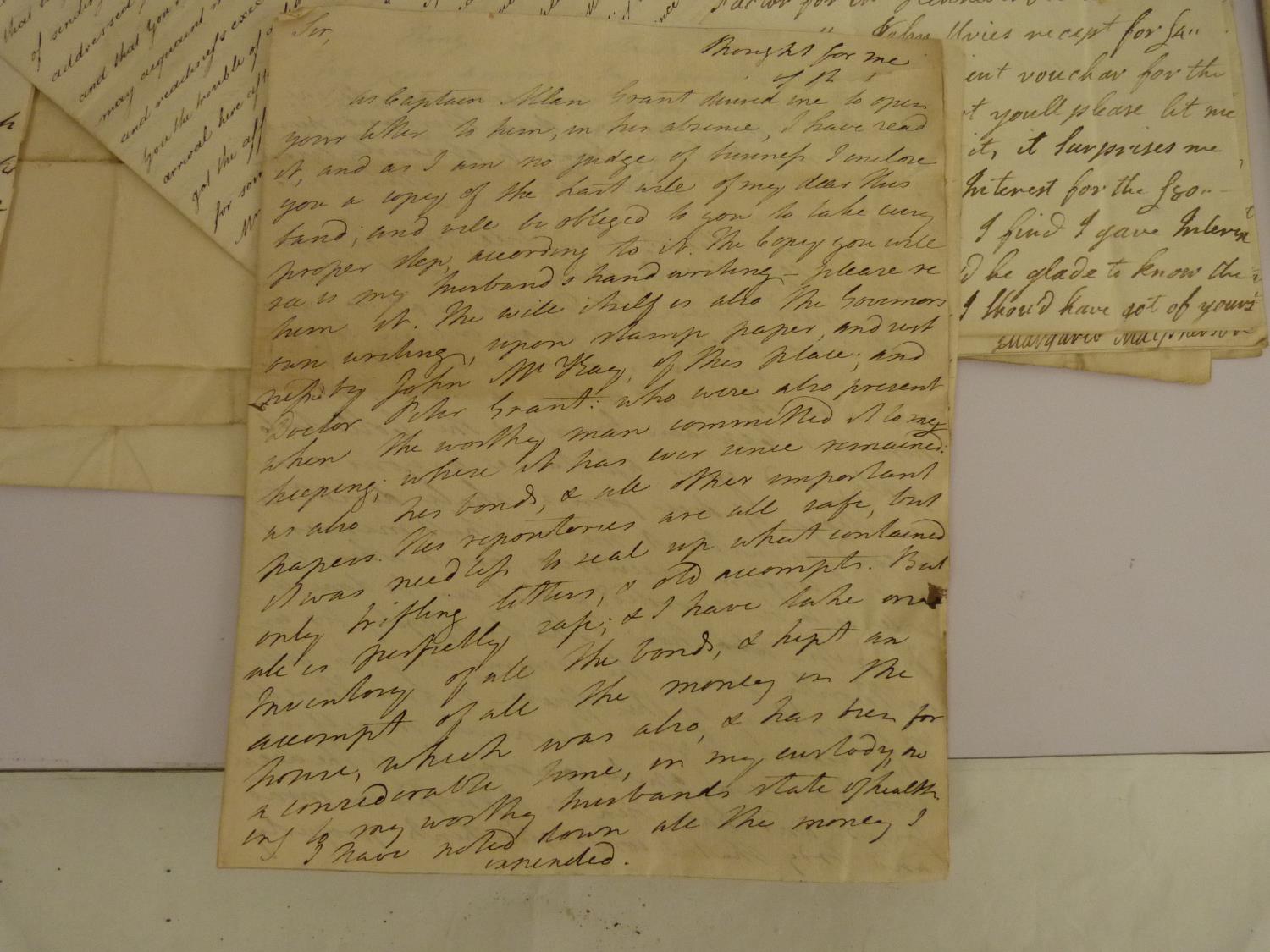 Letters by Scottish Women. An interesting collection of 40 plus manuscript letters spanning the - Image 3 of 5