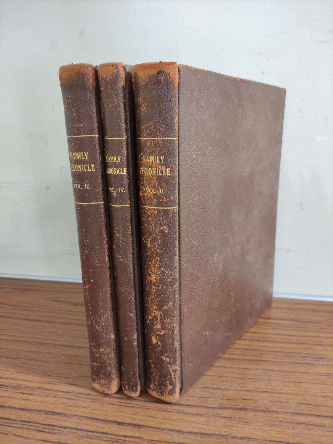 IRELAND & DUMFRIESSHIRE.  Family Chronicle. Vols. 2, 3 & 4 of a detailed family chronicle. Vol. 2 (