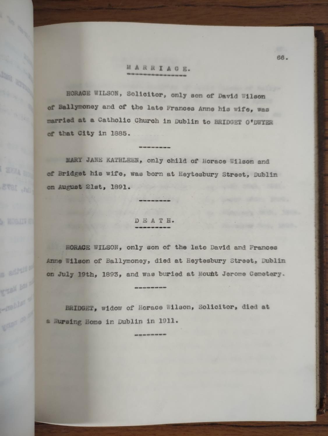 IRELAND & DUMFRIESSHIRE.  Family Chronicle. Vols. 2, 3 & 4 of a detailed family chronicle. Vol. 2 ( - Image 5 of 6