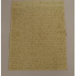 McNAB WILLIAM. Buenos Aires. Very detailed manuscript "ship letter" to Irvine, Ayrshire describing