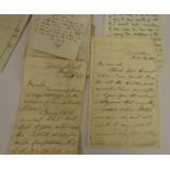 Letters. 11 manuscript letters incl. from Verney Lovett Cameron, George Cruickshank (2), Joseph