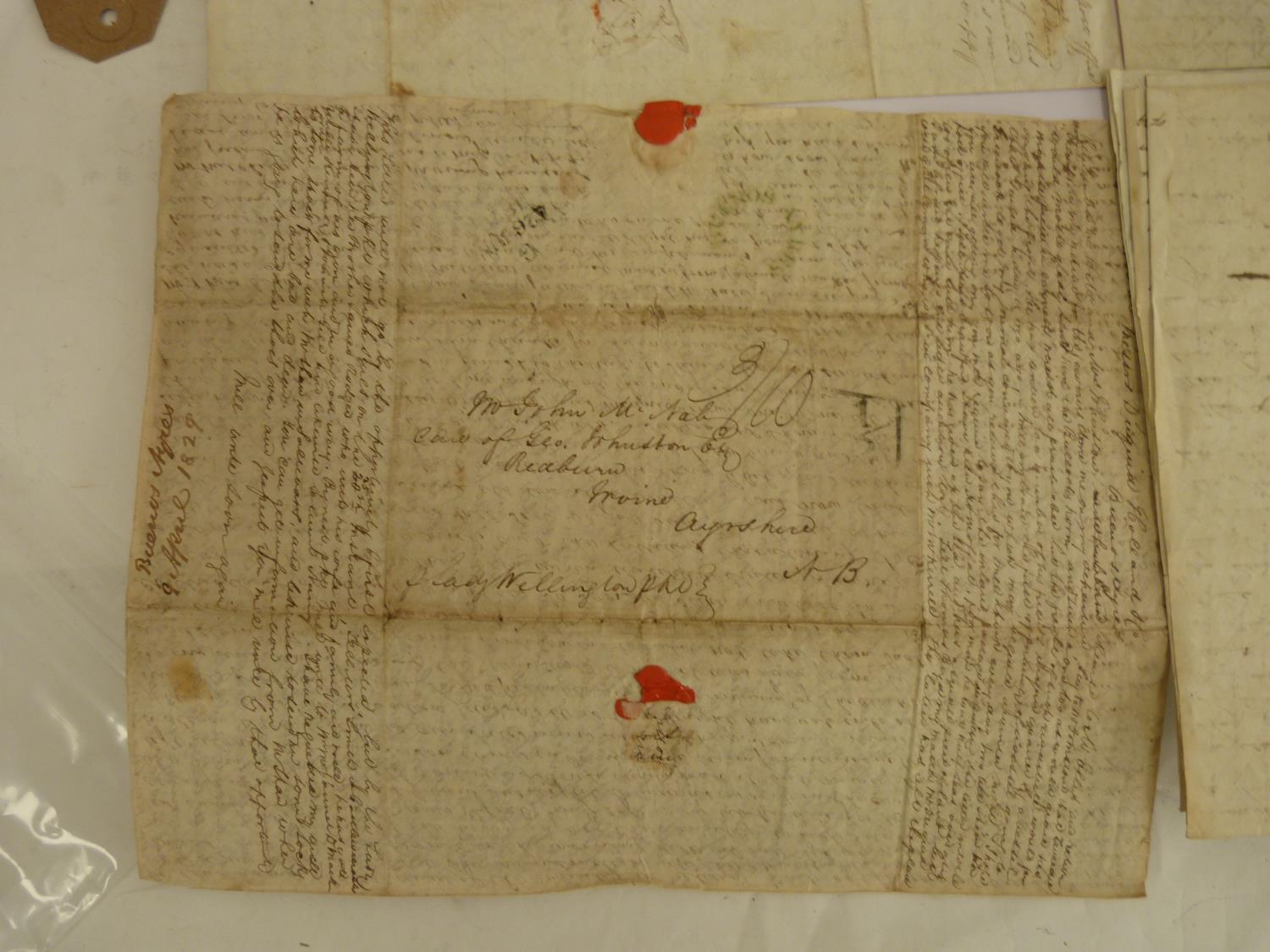 McNAB WILLIAM, Buenos Aires & Montevideo. 6 very detailed & descriptive manuscript "ship letters"  & - Image 3 of 3