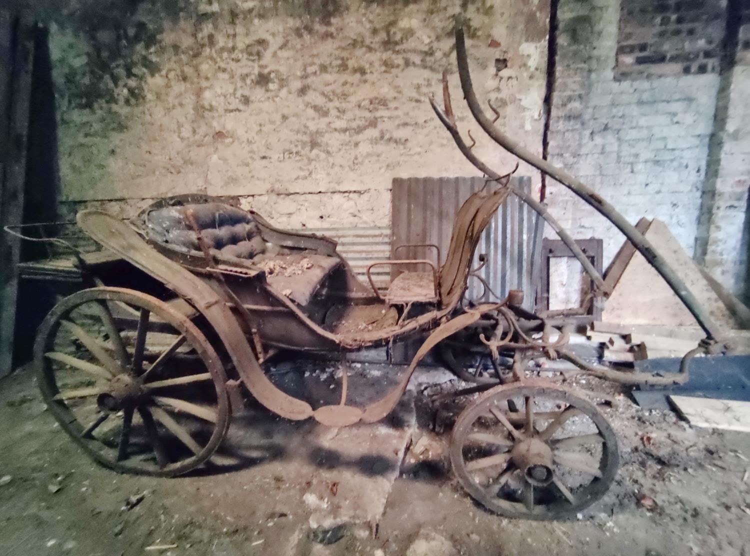 GEORGE IV OR PARK PHAETON, full width rumble seat, nicely shaped body with stylish high dash and - Image 5 of 12