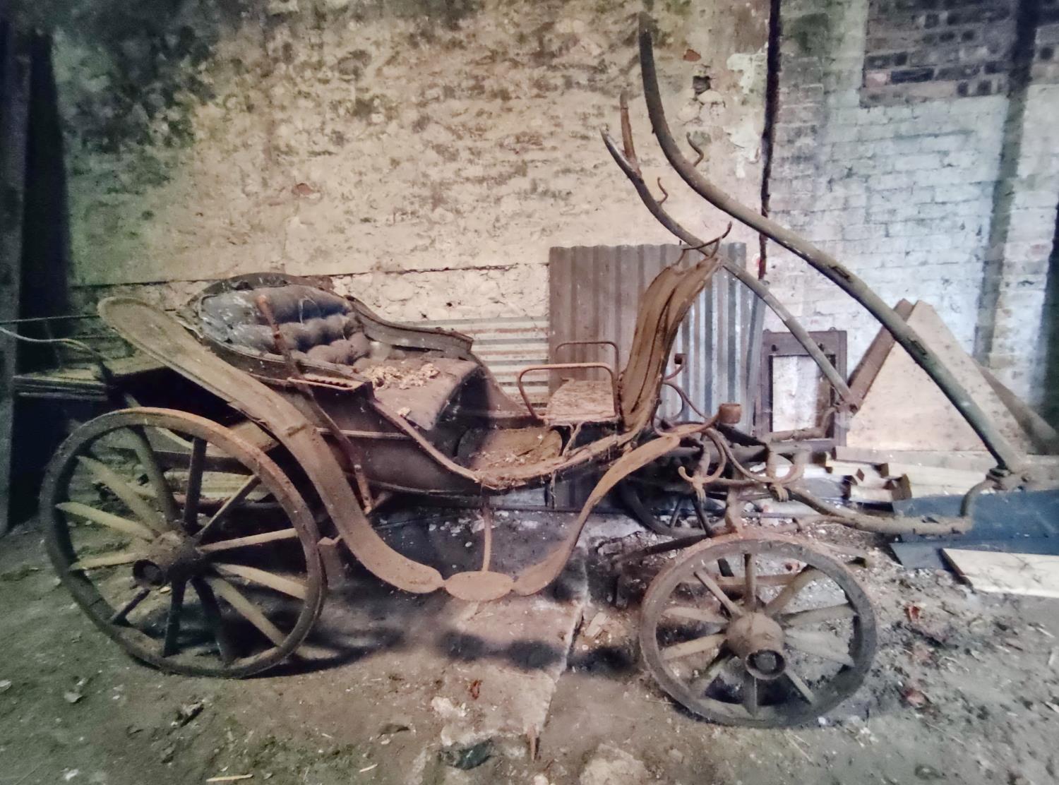 GEORGE IV OR PARK PHAETON, full width rumble seat, nicely shaped body with stylish high dash and - Image 4 of 12