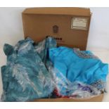 Three vintage 1950's/60's & 1980's lady's evening dresses, including Berkertex in turquoise with