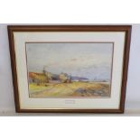 T. HALE SANDERS (EXHIBITED 1880-1906). Corrie (sic, Cowie?) - Stonehaven.. Watercolour.