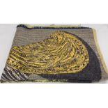 Edinburgh Weavers "Agamemnon" woven jacquard fabric by Anna Mayerson, 1962, 128cm x 203cm.