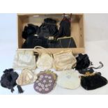 Collection of fifteen mid to late 20th century lady's evening bags.