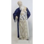 Danish Royal Copenhagen porcelain figure "Nathan the Wise", no. 1413, 25cm high.