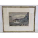 EARLY 20TH CENTURY SCHOOL. A lake on Hungry Hill, Bantry? Watercolour. 29cm x 40cm. Inscribed verso.