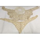 Three Victorian or Edwardian lace collars.  (3).