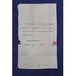 Scotland- 1816 British Linen Company's Bank (1746-1969) bill requesting the sum of £18 dated 10